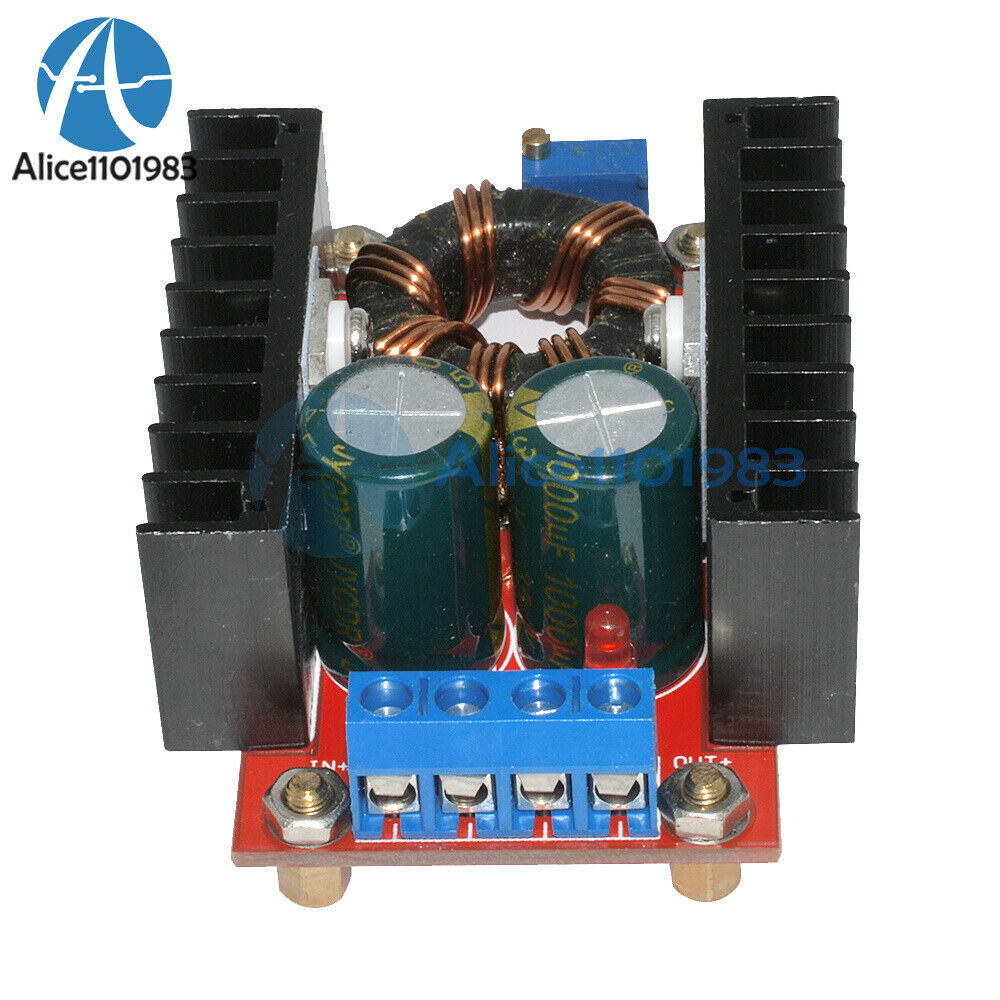 2PCS 150W DC-DC Boost Converter 10V-32V to 12-35V 6A Step Up Power supply Module