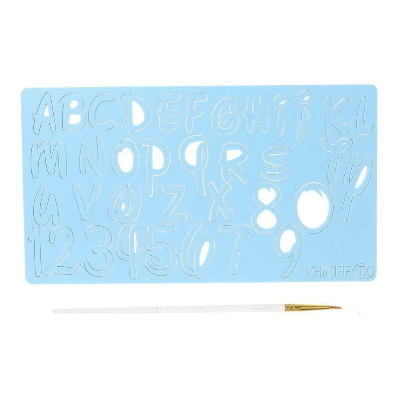 Cake Tool Acrylic Uppercase Alphabets Number Embossed Cutter Mold Cookie Stamp