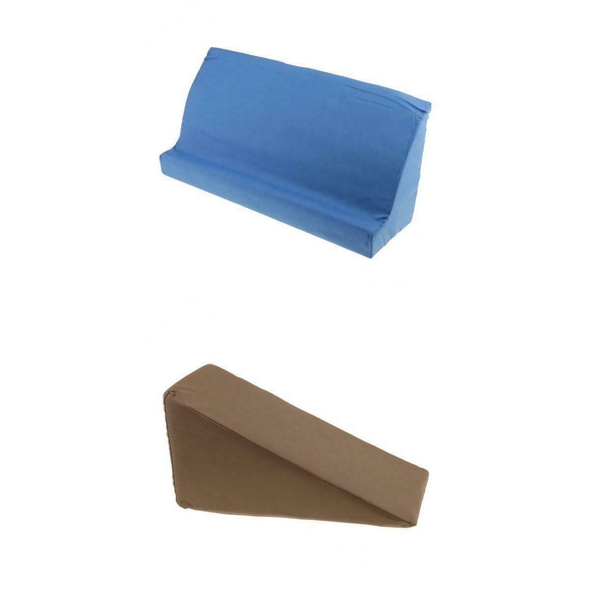 2Pieces Memory Foam Bed Wedge Pillow Elevation Cushion Washable Cover