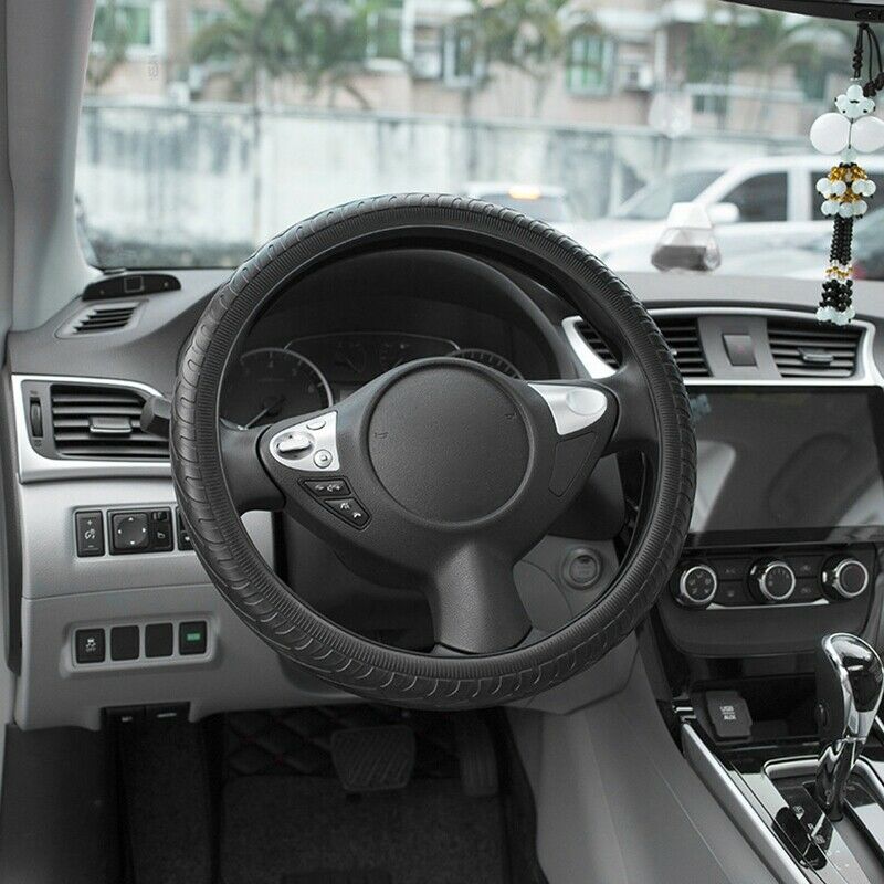 1Pcs Universal Texture Soft Car Stee Wheel Cover Car Silicone Stee Wheel GloveW6