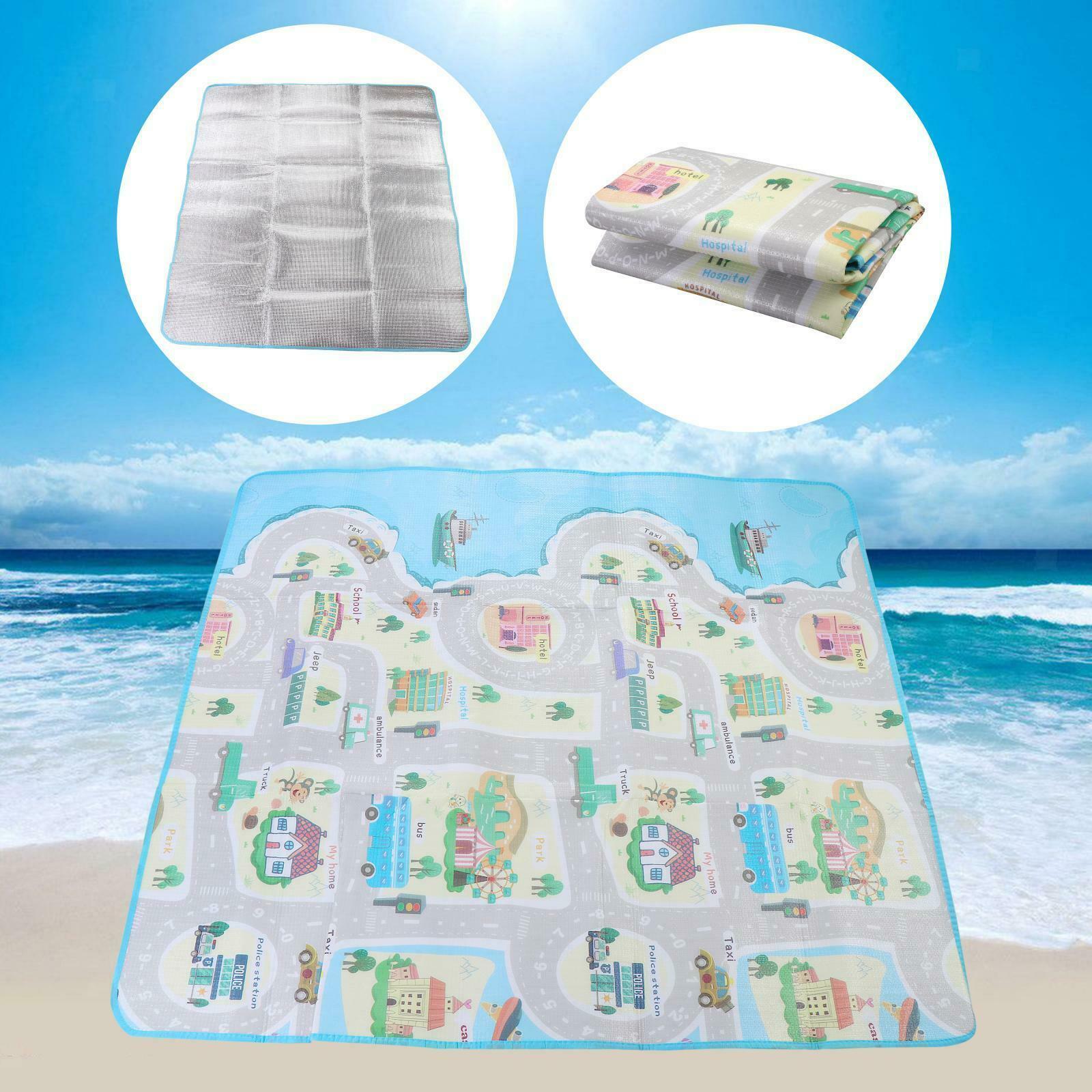 Large Folding Baby Playmat Waterproof Crawling Thickening Mat Floor Rugs