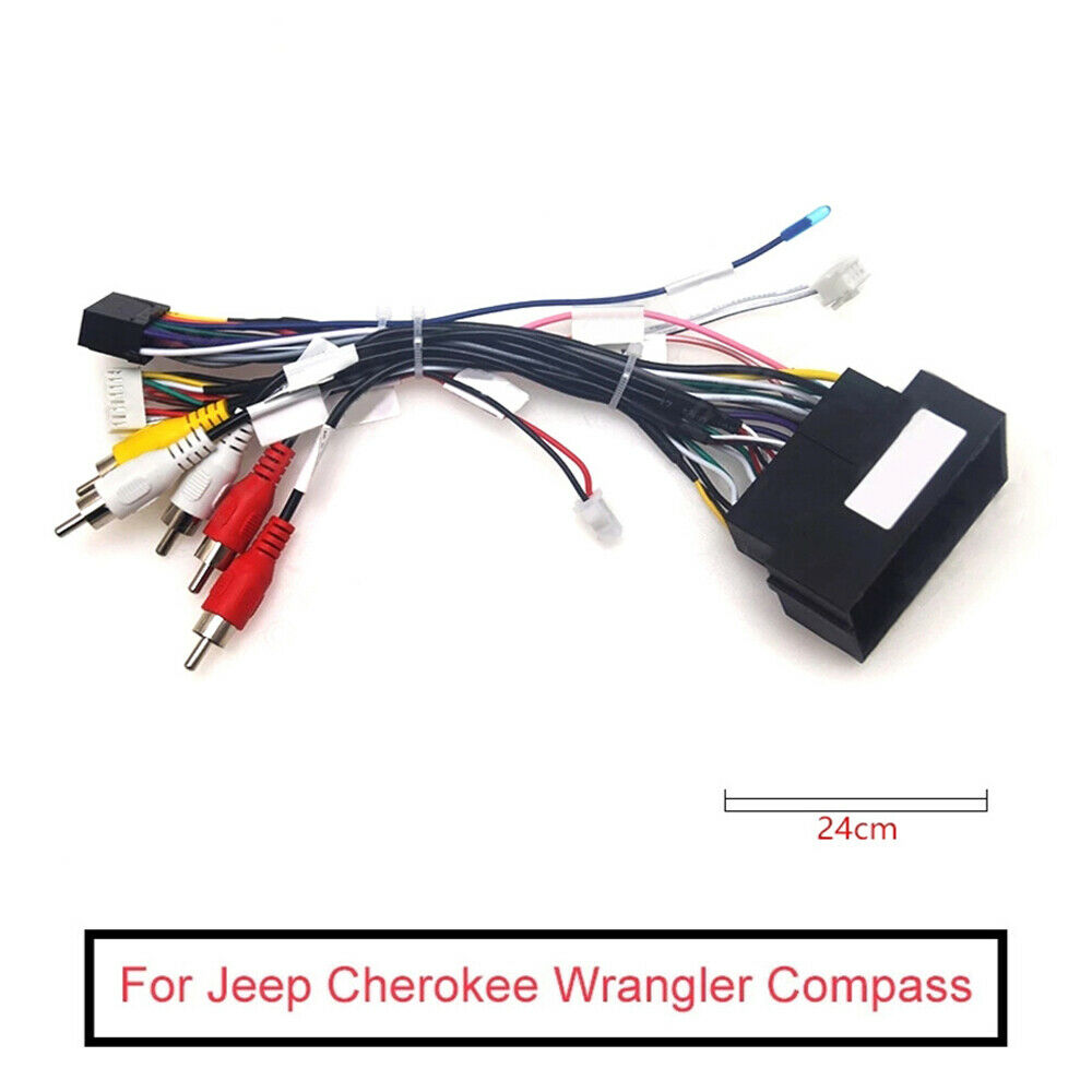 For Jeep Cherokee Compass Grand Commander Wiring Harness Connector w/ Canbus