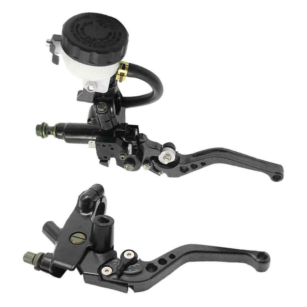 2Pack 7/8'' Front Brake Clutch Master Cylinder Lever Set Assembly Black New