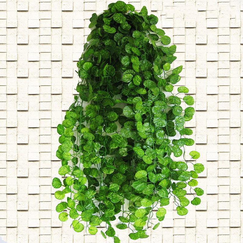 Artificial Plastic Begonia Leaf Garland Plants Vine Foliage Flower Home Decor.DD