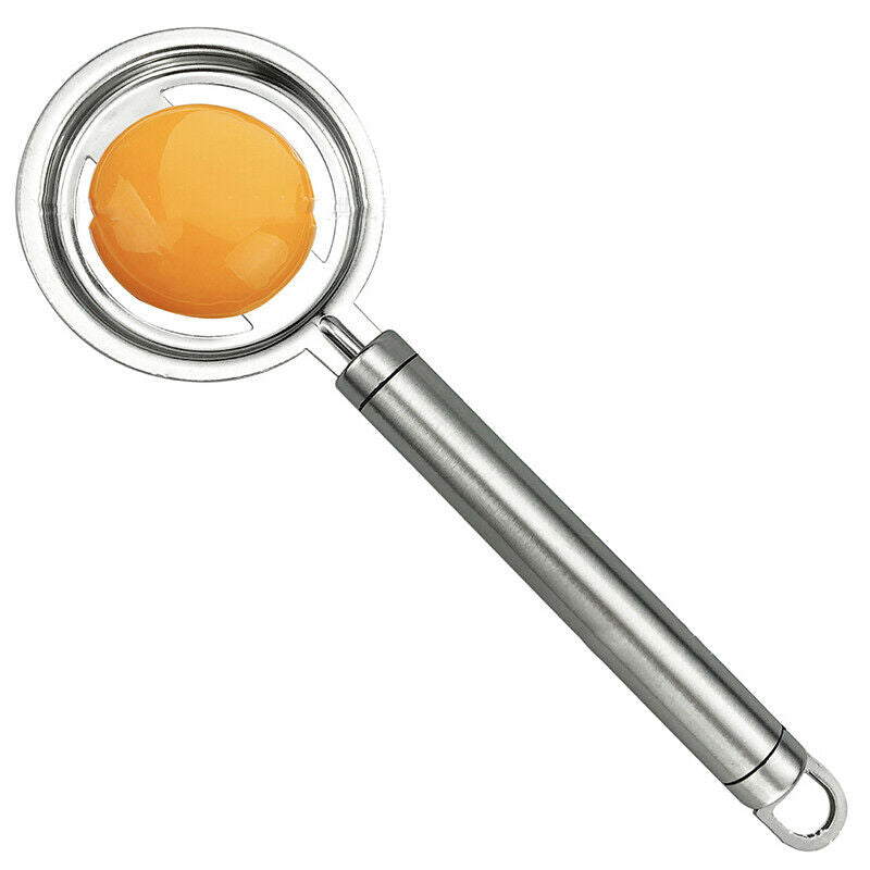 Stainless Steel Egg Yolk White Separator Cooking Tool Kitchen Gadget Silv.l8