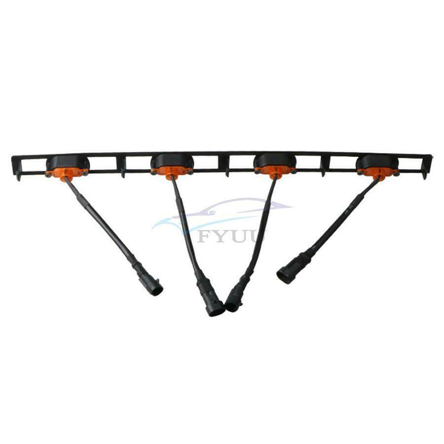 4PC For Tacoma 2012-2015 Amber Front Bumper Grille LED Lights W/ Wiring Harness