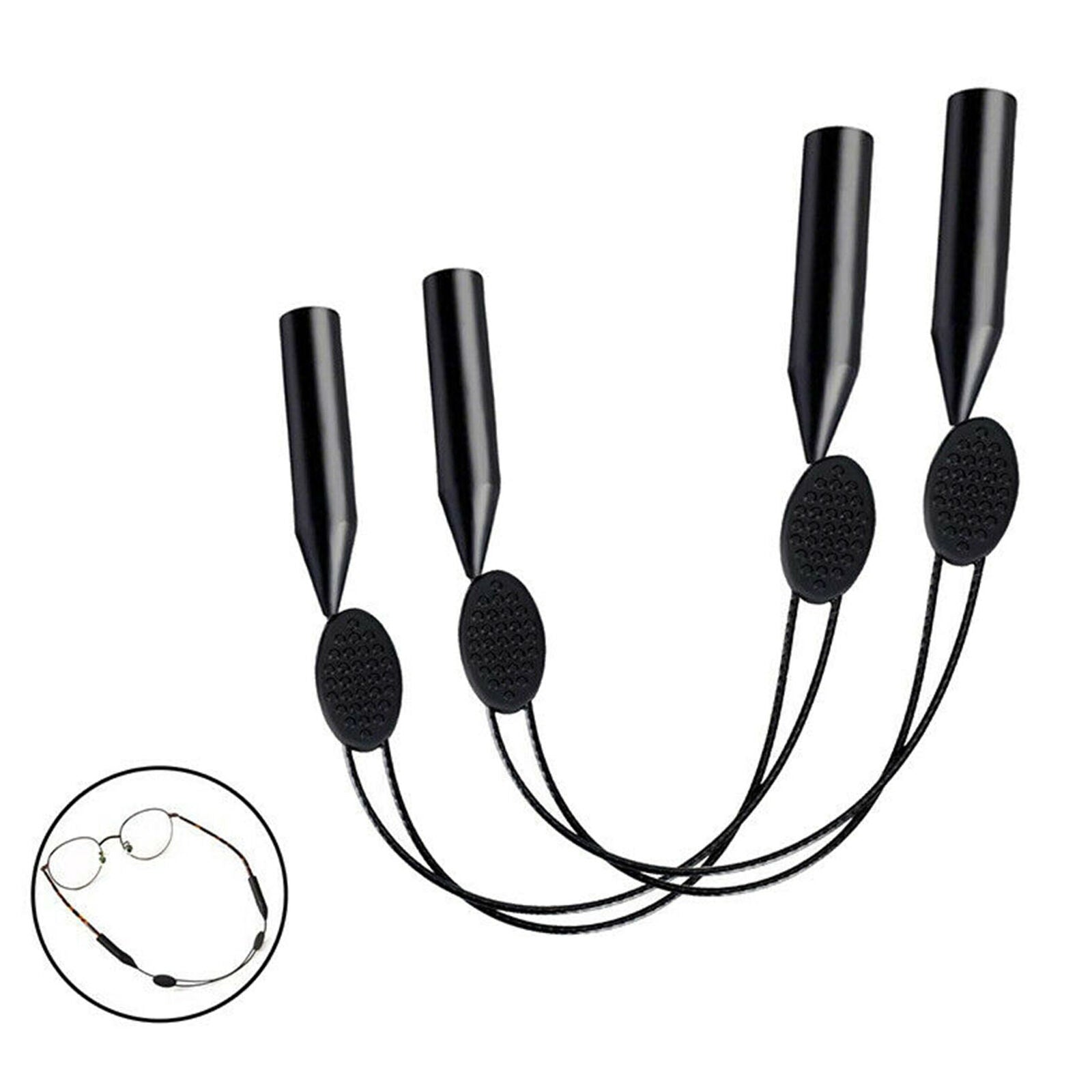 2x Adjustable Silicone Eyeglasses Strap Rope Glasses Sunglasses Sports Band Cord