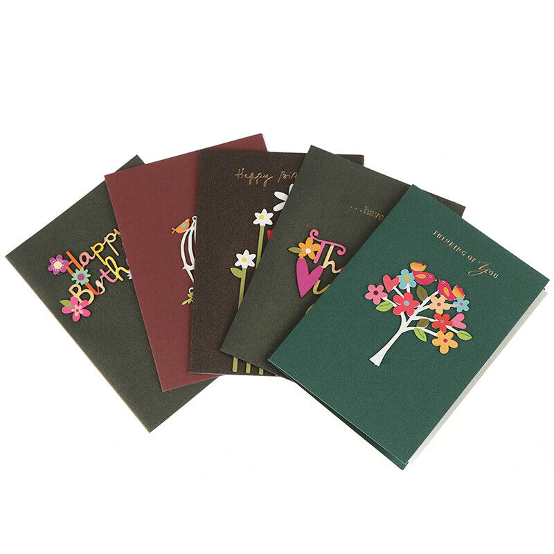 1pc Handmade Thank You Card Cute Happy Birthday Christmas Greeting Ca.l8