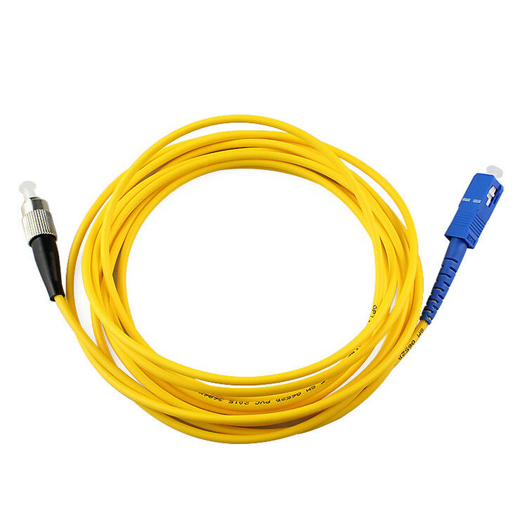 New SC to FC Fiber Patch Cord Jumper Cable  SM Simplex 9/125 3 Meters