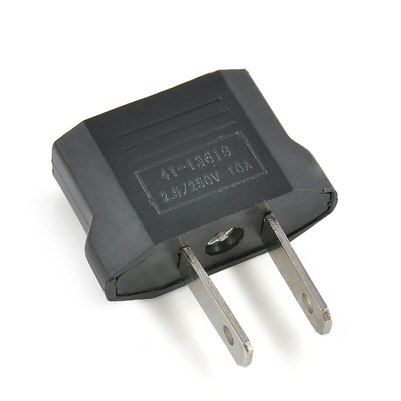 Travel European EU to America US Jack Charger Adapter Wall Plug Outlet Converter