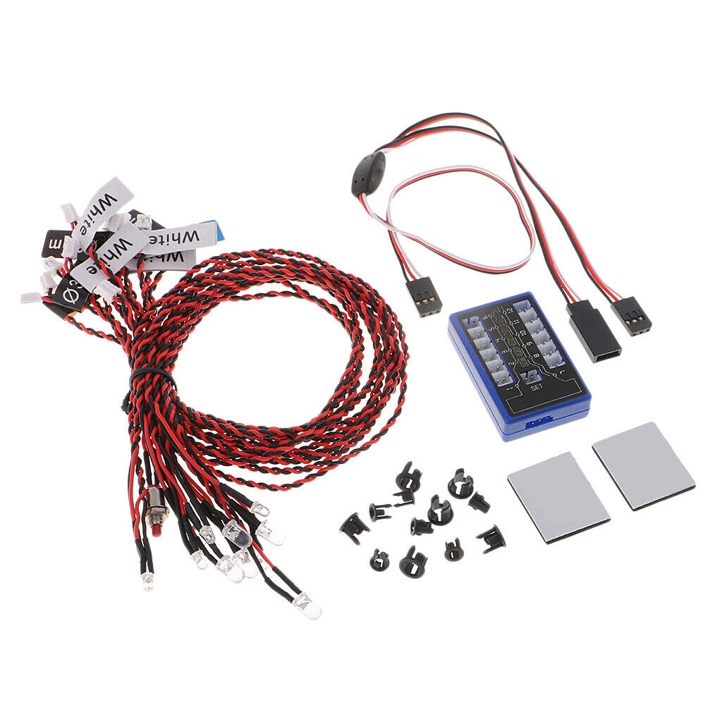 12 LED Lighting System Kit Brake Simulation Flashing Lights For 1/10 RC Car HSP
