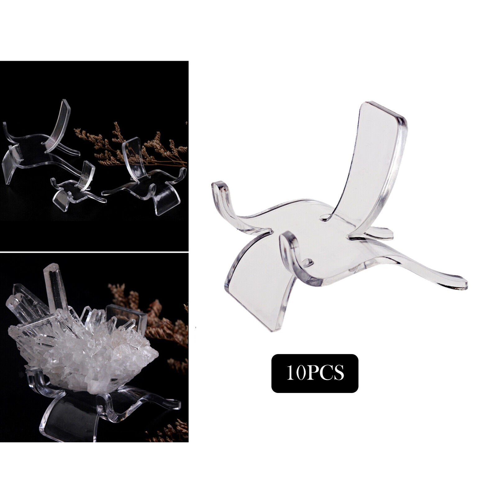 Acrylic Stand Rack for Minerals Crystal Ball Agate Seashells Jewelry S