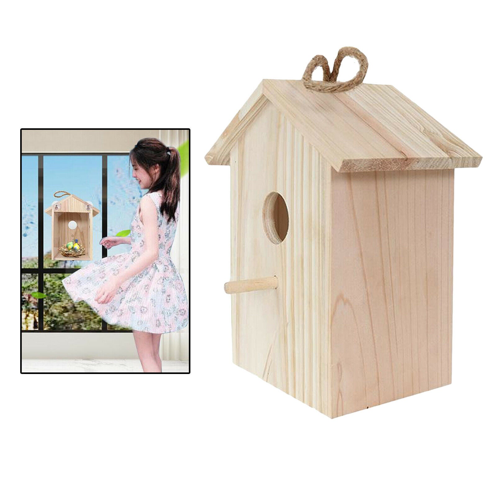 Outdoor Garden Backyard Birdhouse Birdcage with Transparent Background for