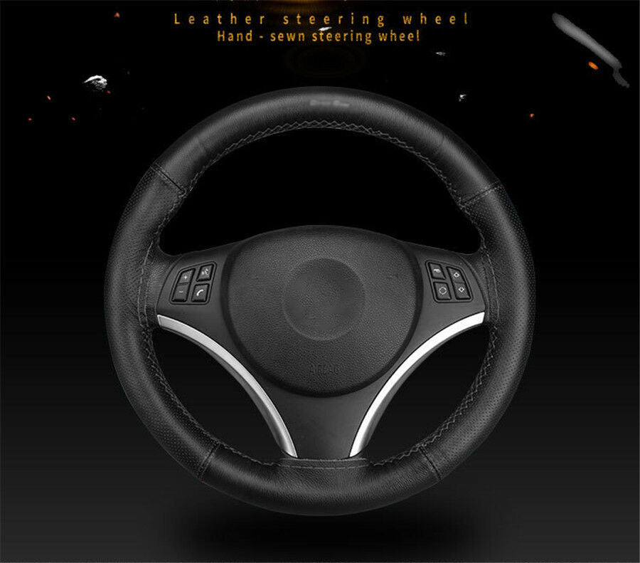 DIY Steering Wheel Covers/ Soft Real Leather Handmade Braid With Needle &Thread