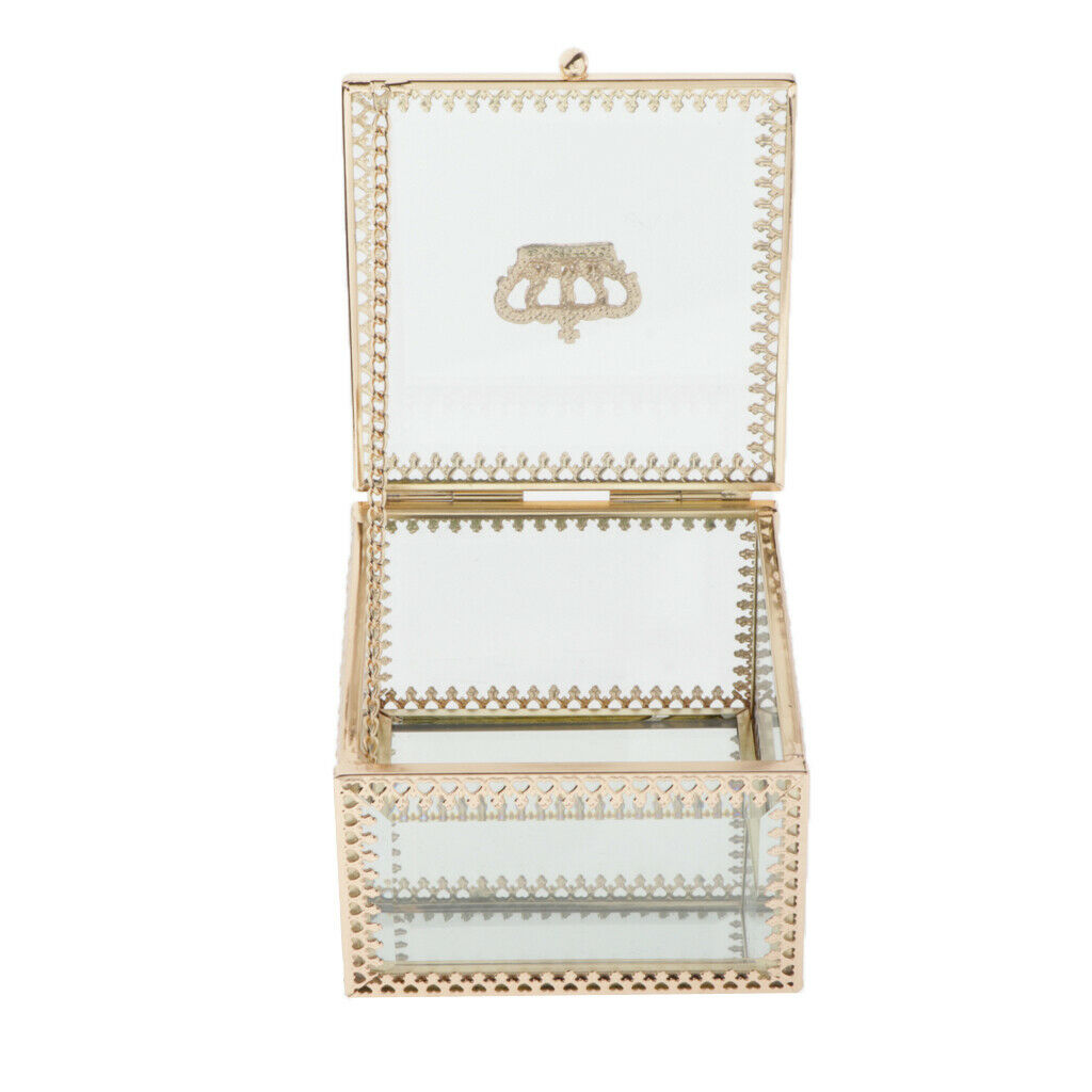 Clear Makeup Storage Container Display Flowers Container for Necklace Bracelet