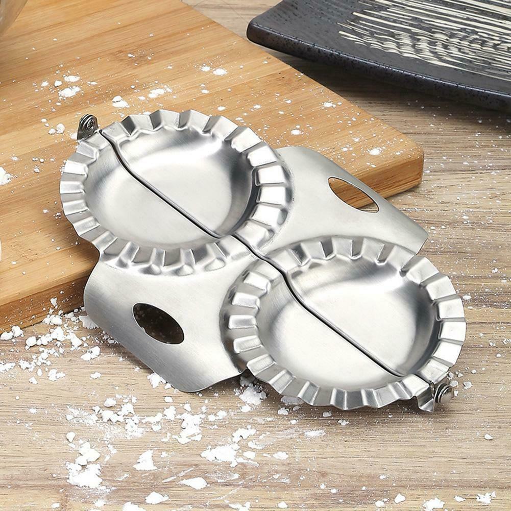 Stainless Steel Dumpling Mold DIY Dumplings Wrapper Maker Kitchen Gadgets @