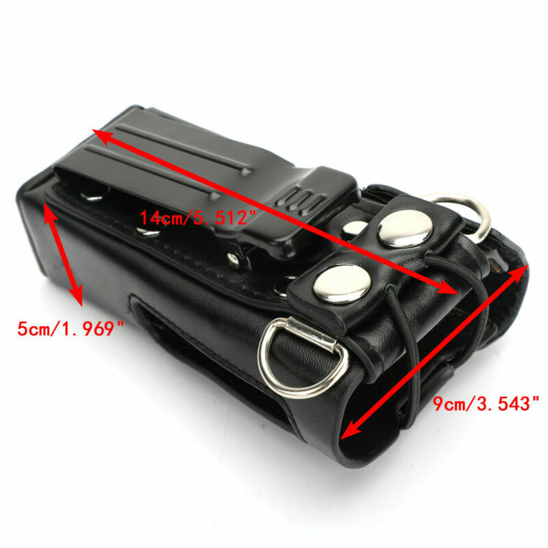 4X Leather Durable Holder Walkie-Talkie Cover For P8668 GP338D P8660 AT2
