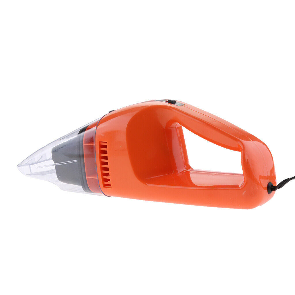 12V Wet+Dry Mini Portable Handheld Vacuum Cleaner for Car Truck Boat Orange