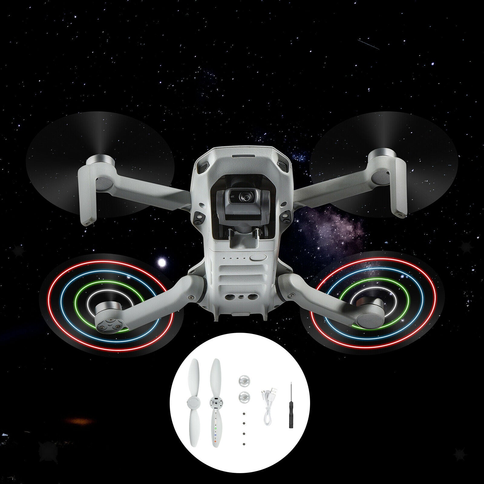 RC Rechargable Propeller Lightweight Quick Release for DJI Mini 2 Accs