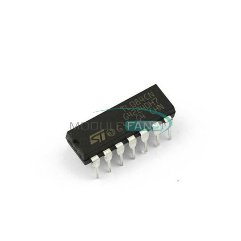 50PCS TL084 TL084CN  DIP-14 Quad JFET-Input Op Amp IC