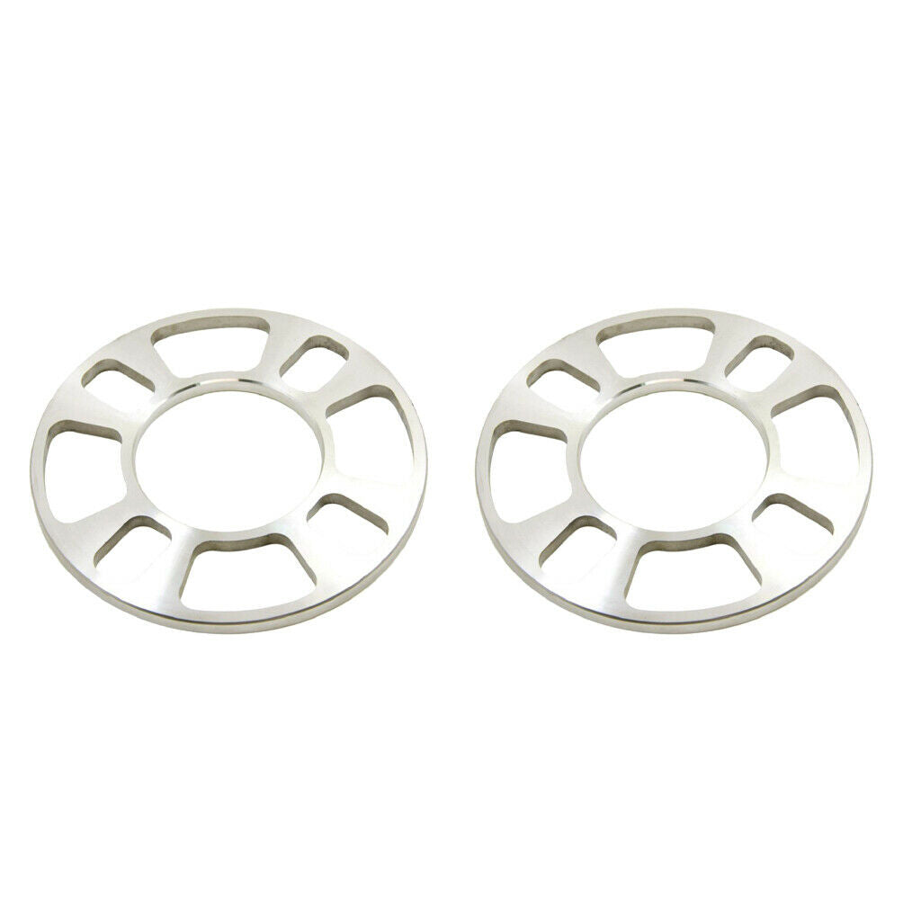 2 Pieces 5MM 4Hole Car Vehicle Universal Aluminium Alloy Wheel Hub Spacers