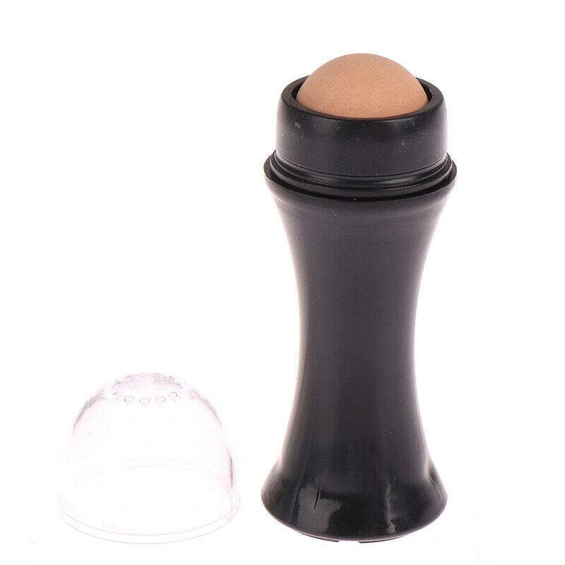 1Pcs Facial Oil Absorbing Roller Volcanic Stone Ball Oil Removing Rolling B XC