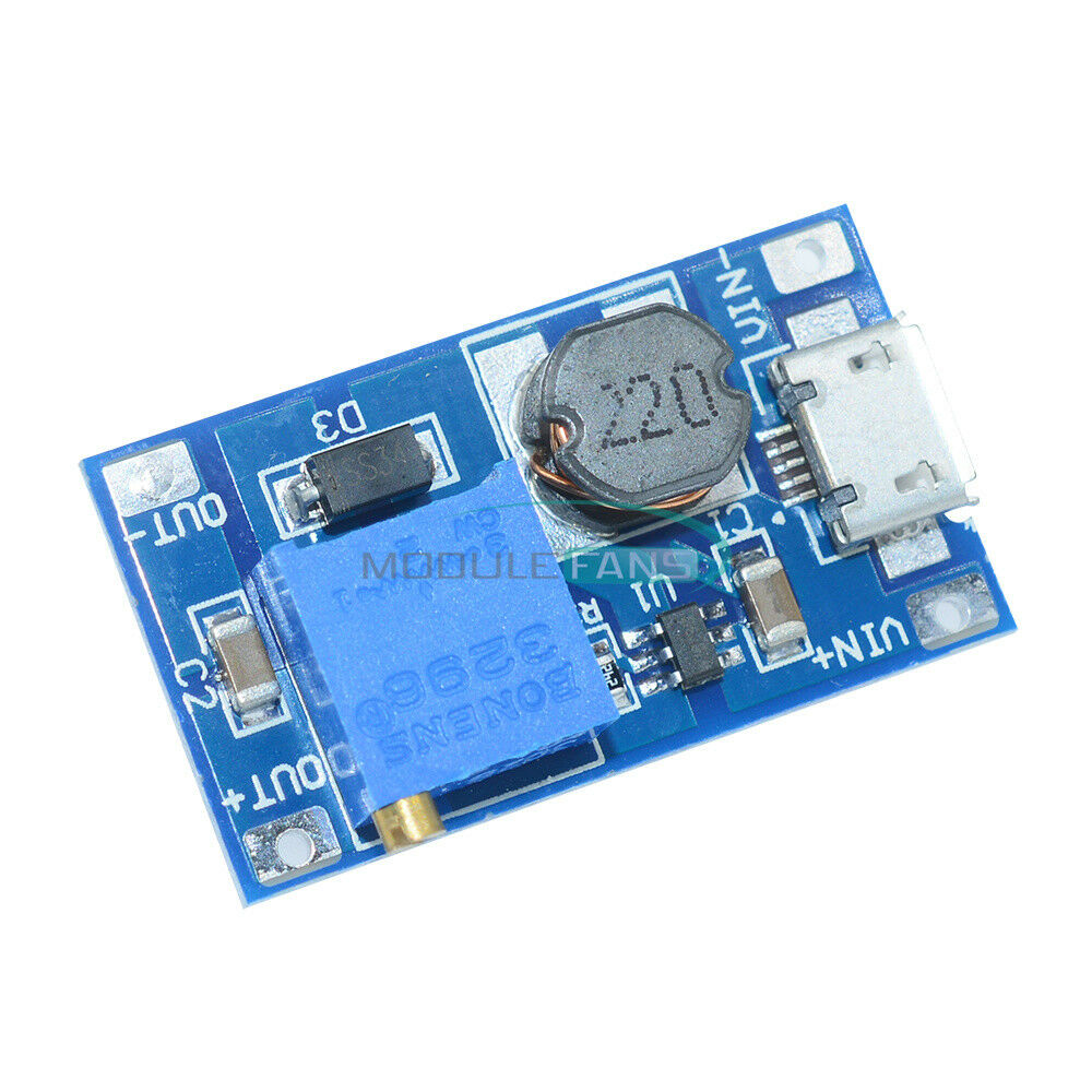 10PCS Adjustable DC-DC Booster Step-up Module 2/24V to 5/9/12/28V Replace XL6009
