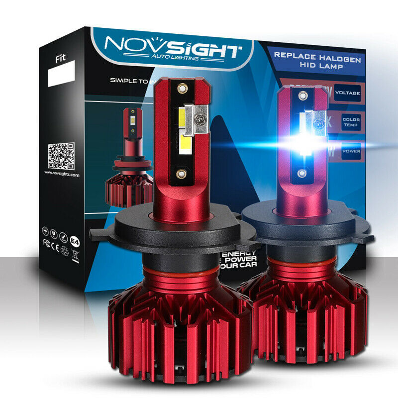 2PCS H4 High/low Car SUV LED Headlight Bulbs 6000K White 10000LM for Universal