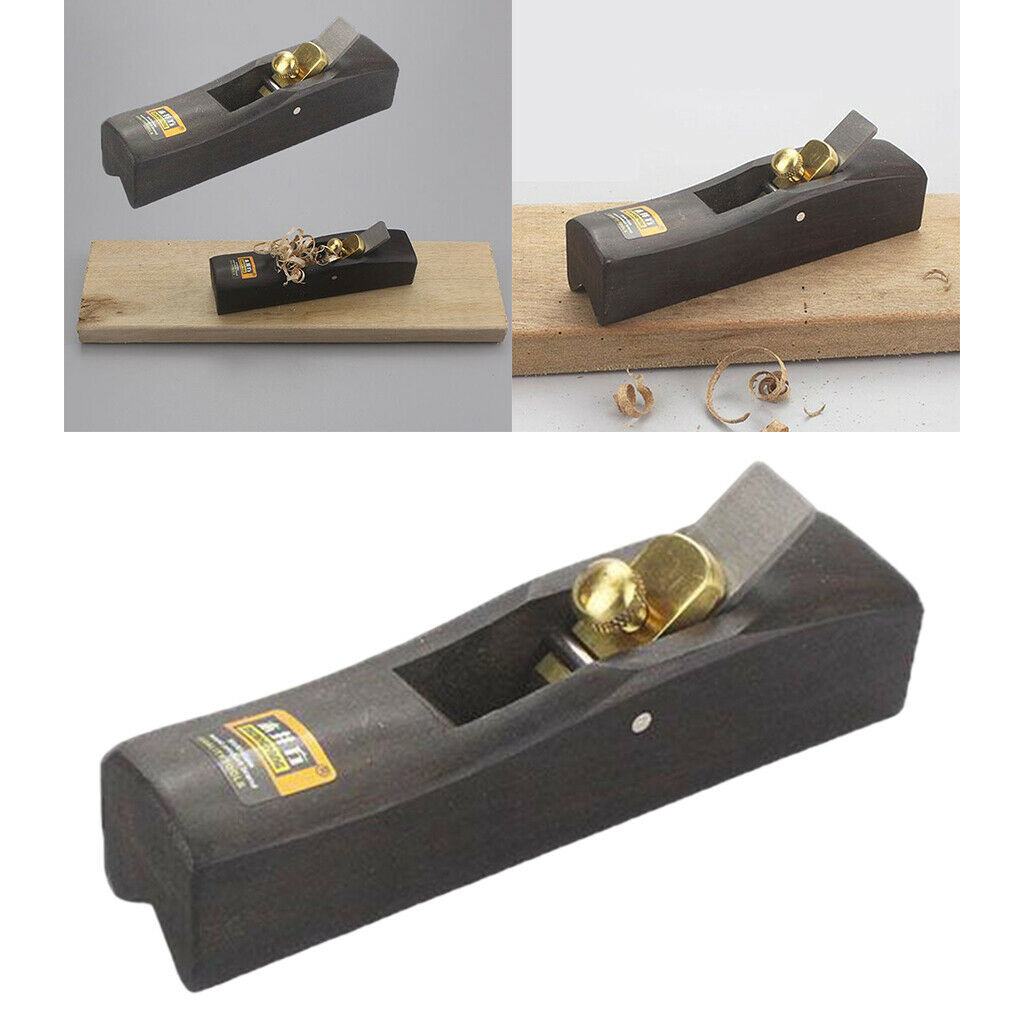 Ebony Mini Hand Planer Arc Bottom Edge Corner Plane Grooving Carpenter Tool