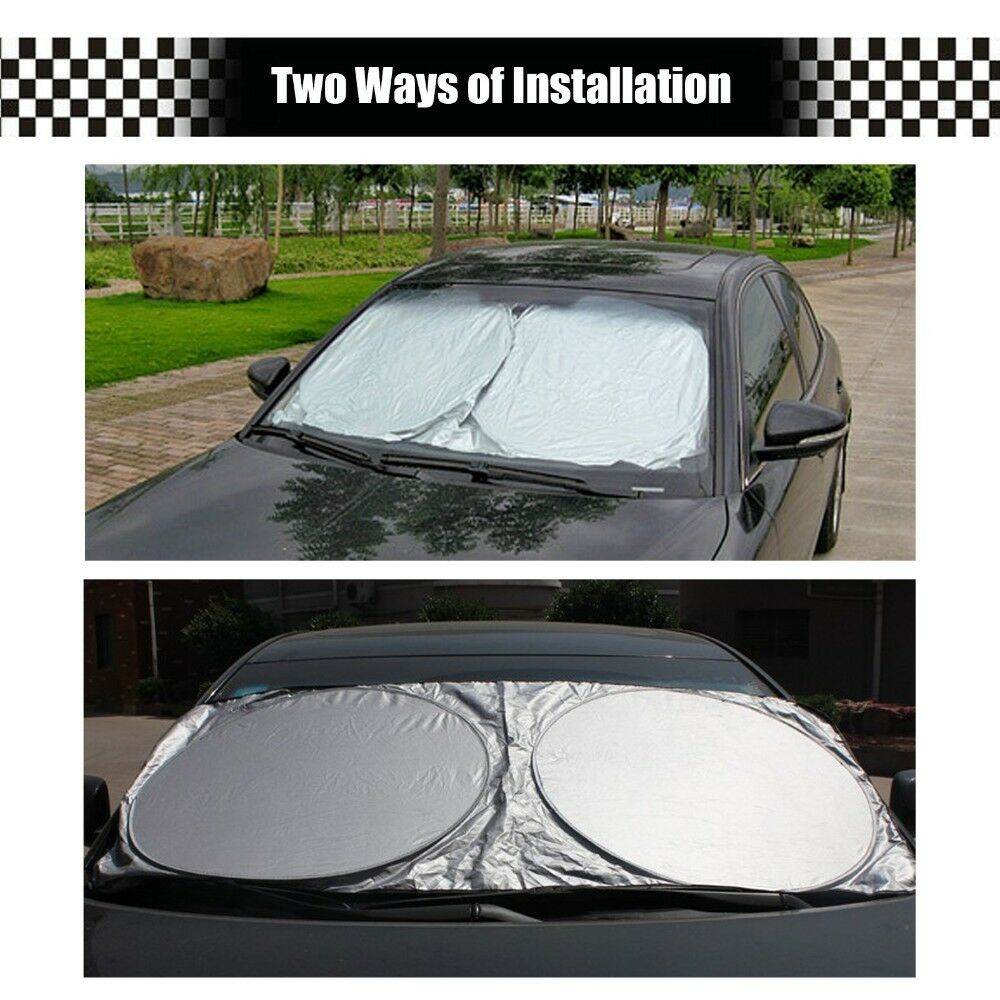 150*70cm Durable Car Front Windows Windshield UV Visor Shade Sun Protect Cover