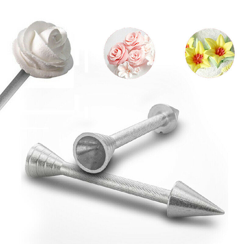 Roses Flower Holder Decoration Pastry Sticks Baking Cone Piping Cake Crea.l8