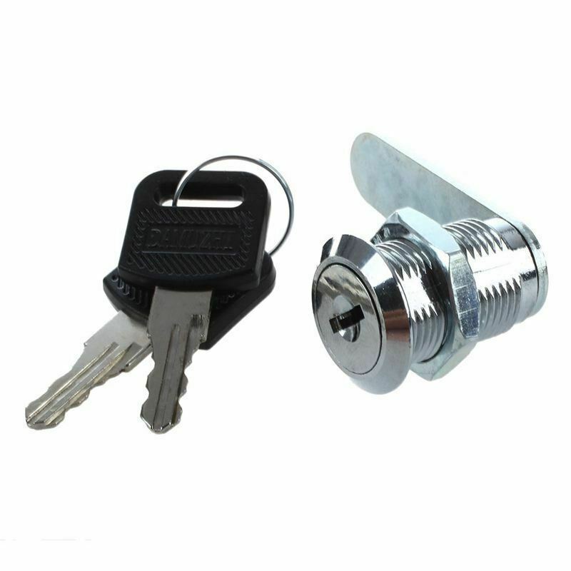 Cam Lock w/ 2 Keys For Office Furniture Cabinet Cupboard Door Drawer Mailbox