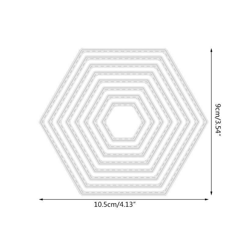Hexagon Background Dies Craft Die Metal Cutting Dies Cut For DIY Paper Card