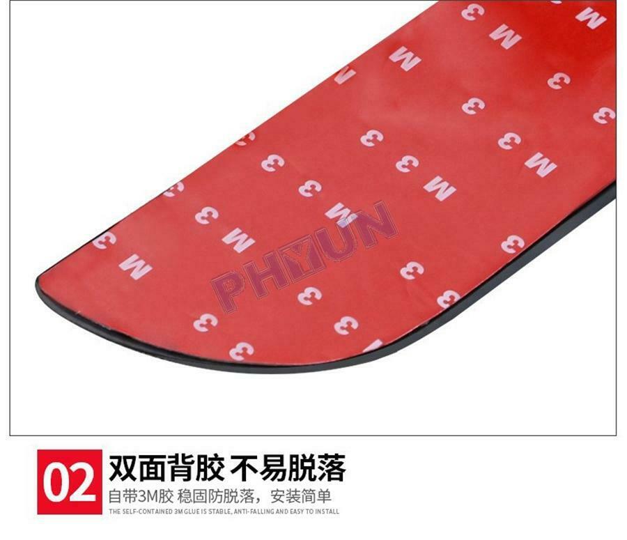 Car Rear Trunk Bumper Scratch Protector Anti-slip Rubber Pad Cover Sport Style
