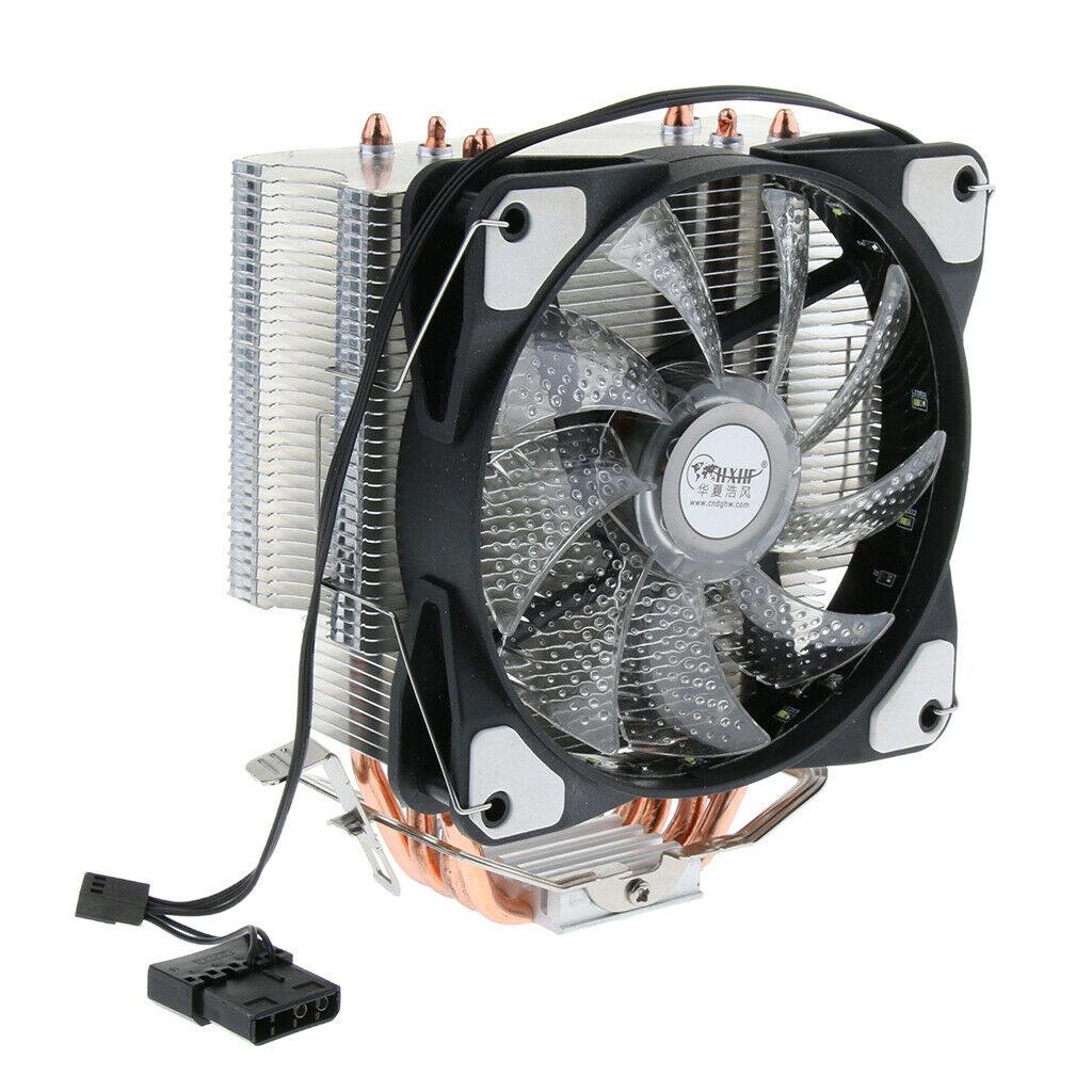 Lovoski 12cm CPU Cooling Fan Air Cooler Copper  Pipes 1500RPM for AMD#1