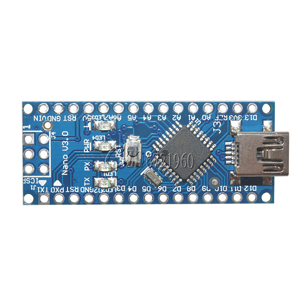 2PCS Nano V3.0 Mini USB ATmega328 5V 16M Micro-controller FT232 for Arduino