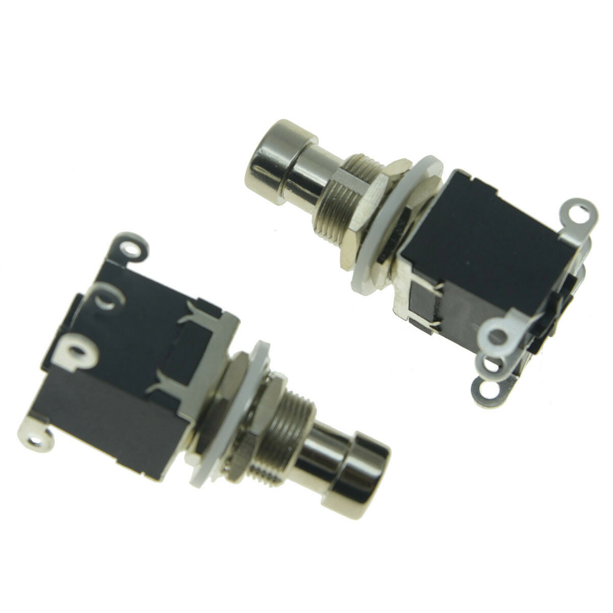 2pcs 6-Pin DPDT Guitar Effects Pedal Latching Stomp Foot Switch Bypass