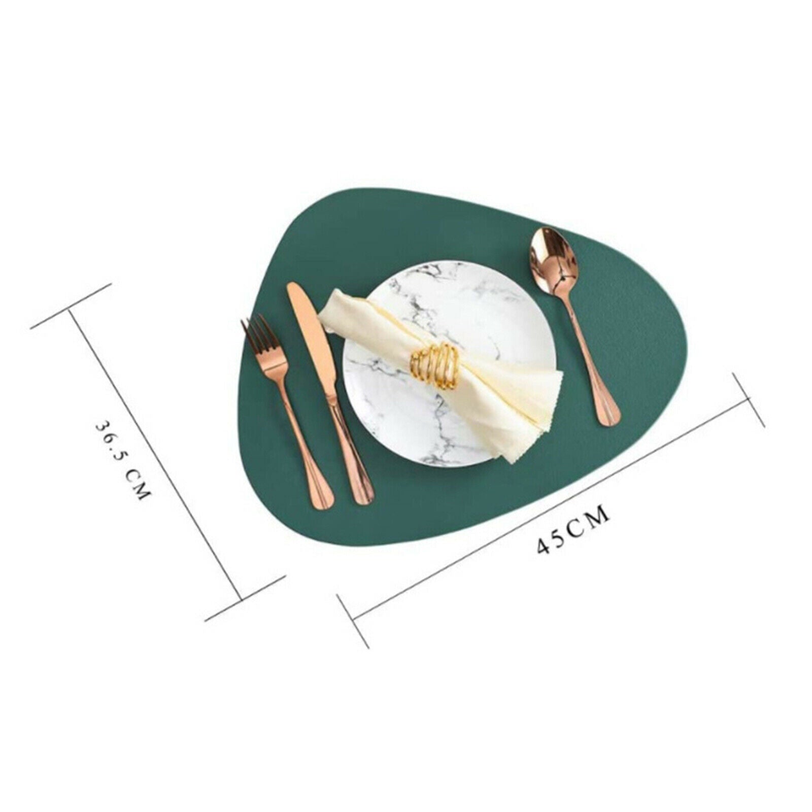 Heat Insulation PU Leather Placemat Table Mat Bowl Mat for Dining Tables