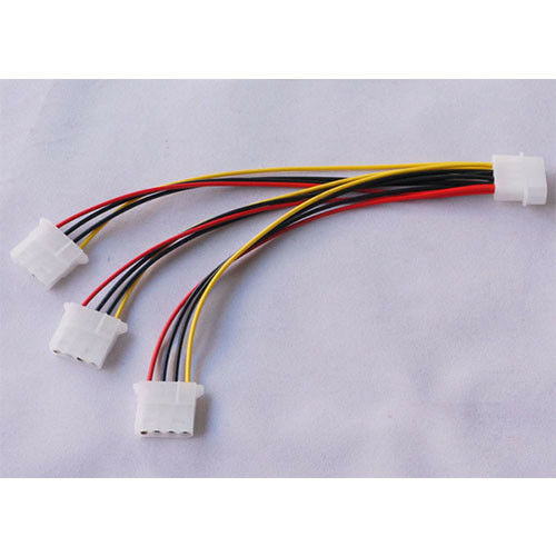 New 4 Pin IDE 1-to-3 Molex IDE Power Supply Y Splitter Exentsion Cable cord