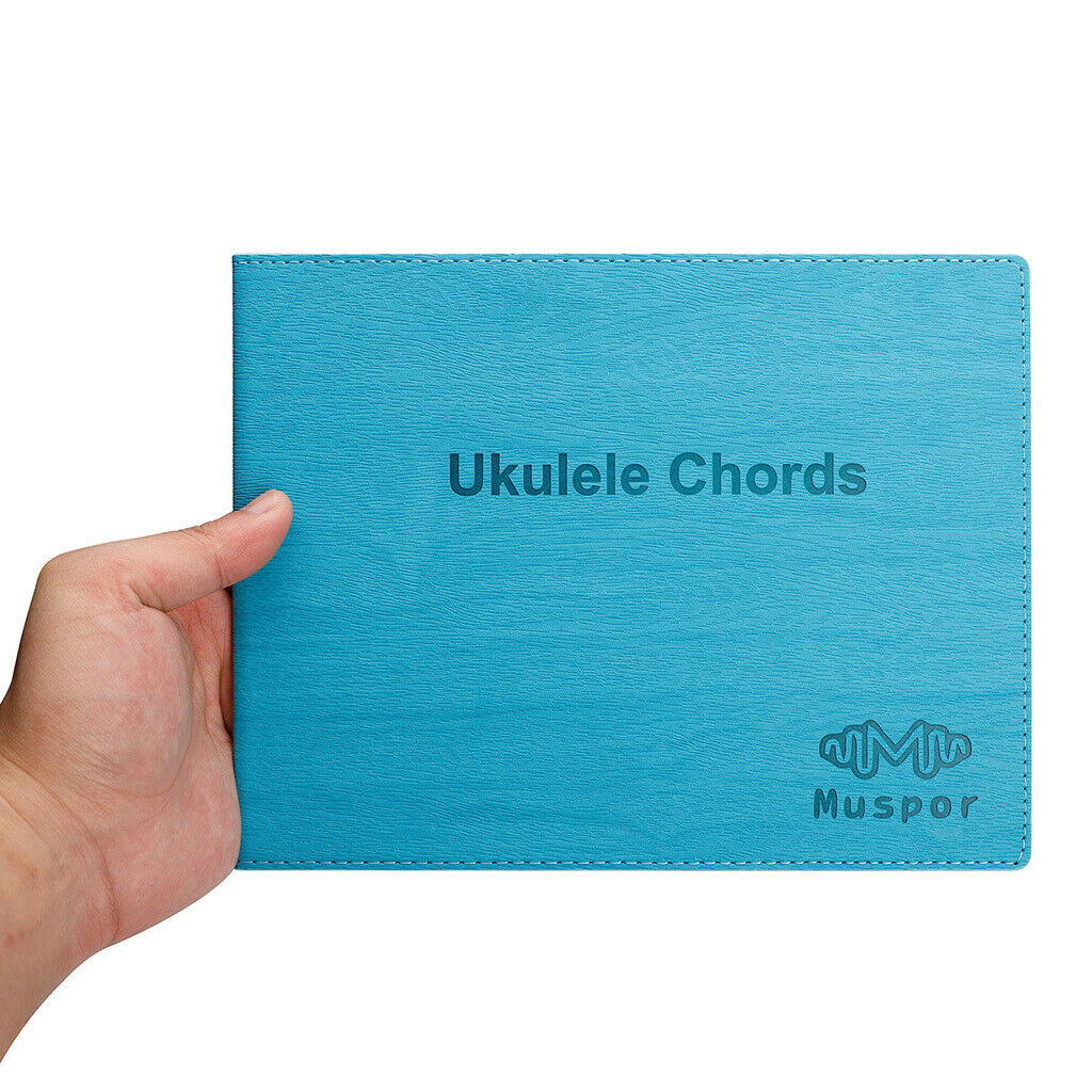1pc Ukulele Chord Chart Book PU+Paper Collect All Chords EASY TO CARRY