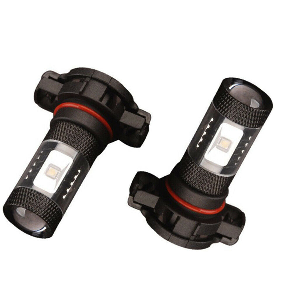 2 Pieces H16 2828 6LED 30W Car Fog Driving DRL Light Bulbs 7000K Cool White