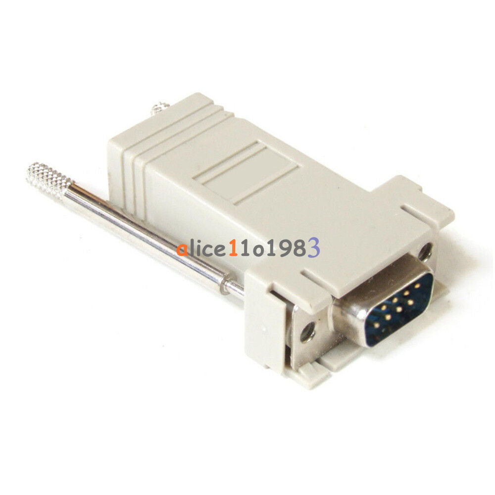 Extender Male DB9 to RJ45 Female RS232 Female M/F Adapter Connecter Convertor
