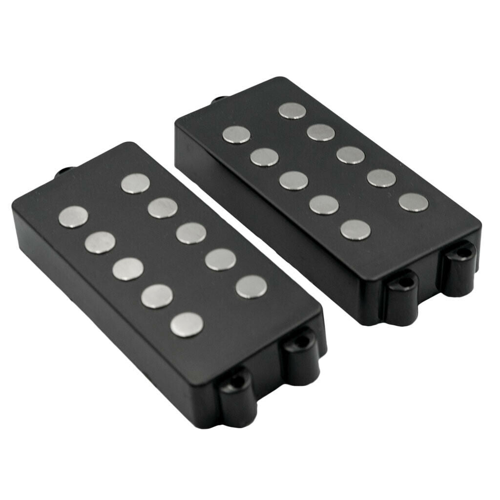 2pcs 5-String Jazz Bass Bridge Position Ceramic Neck Pickup Musical Parts