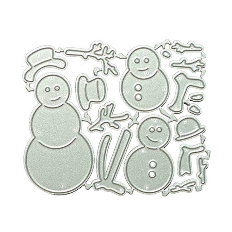 Christmas Snowmans Metal Cutting Dies Stencil DIY Scrapbooking Album Paper Card
