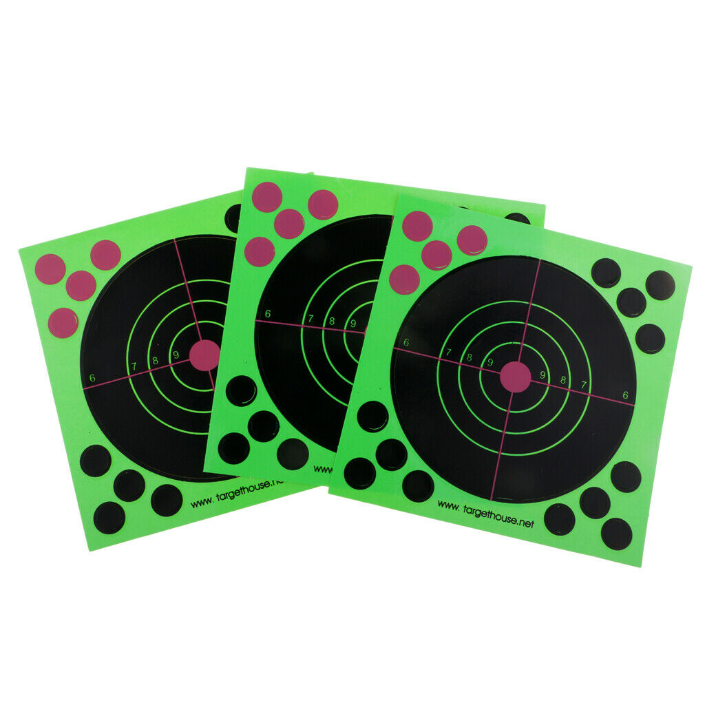 25pcs 5.5x5.5" Shooting Targets Reactive Splatter Shooting Paper Target