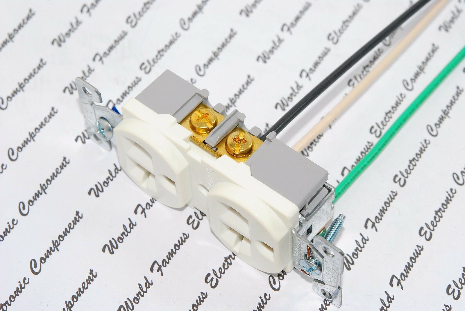 1pcs-COOPER BR20W-PTSOL 20A 125V Commercial Grade Duplex Receptacle 5-20R