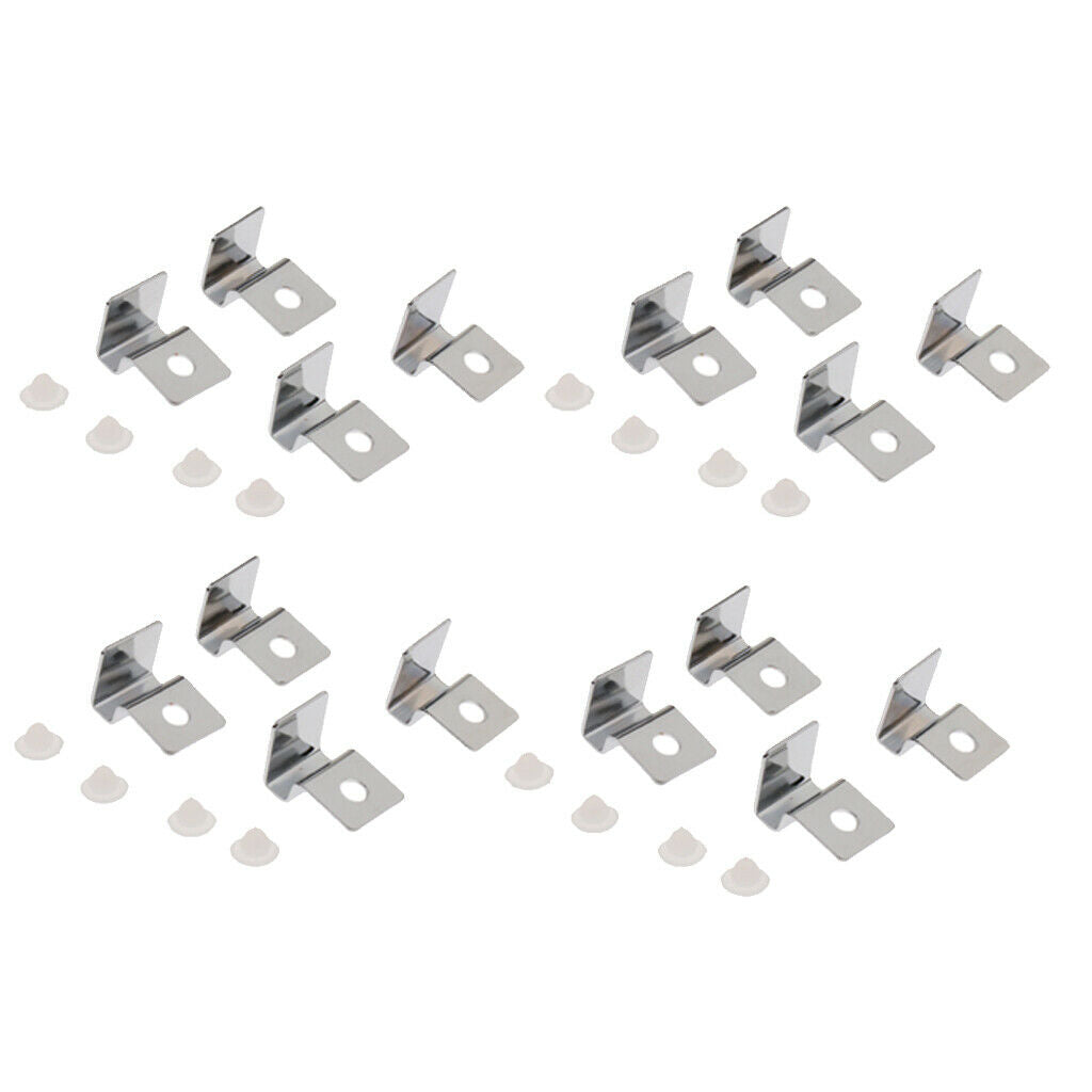 8x Durable Clips Clamp Lid Glass Cover Support Brackets for Aquarium Tank 5mm