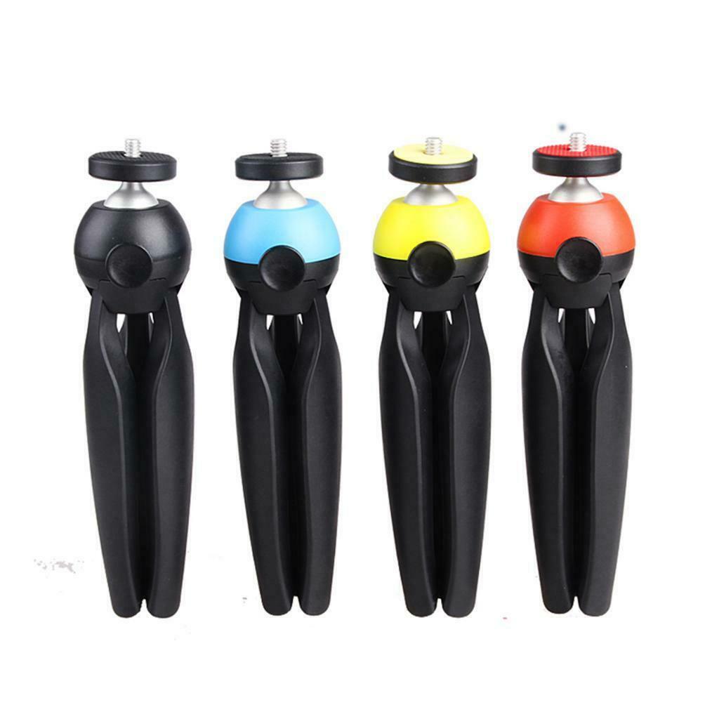 Tripod Mini Rotatable Tabletop Stand Holder 1/4 Screws For Digital Cameras Black