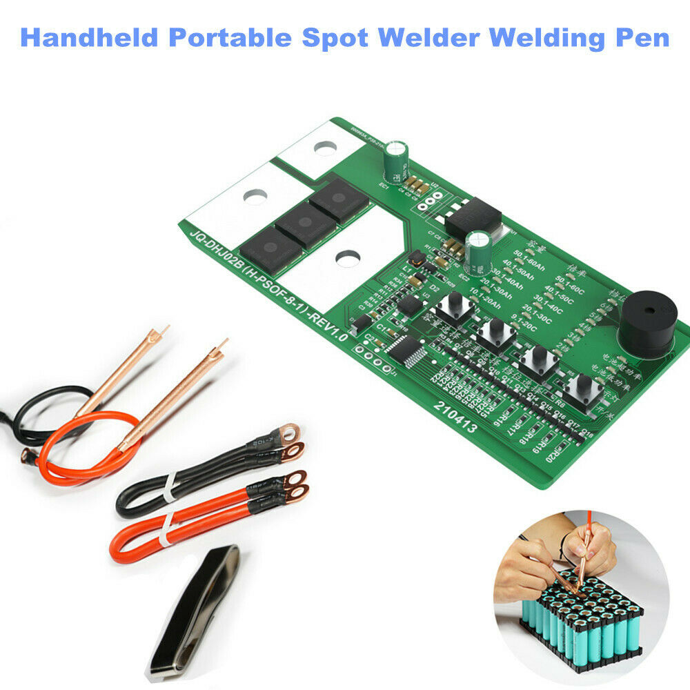 Handheld Portable 12V Battery Spot Welder Welding Pen with Connection Wire Kit