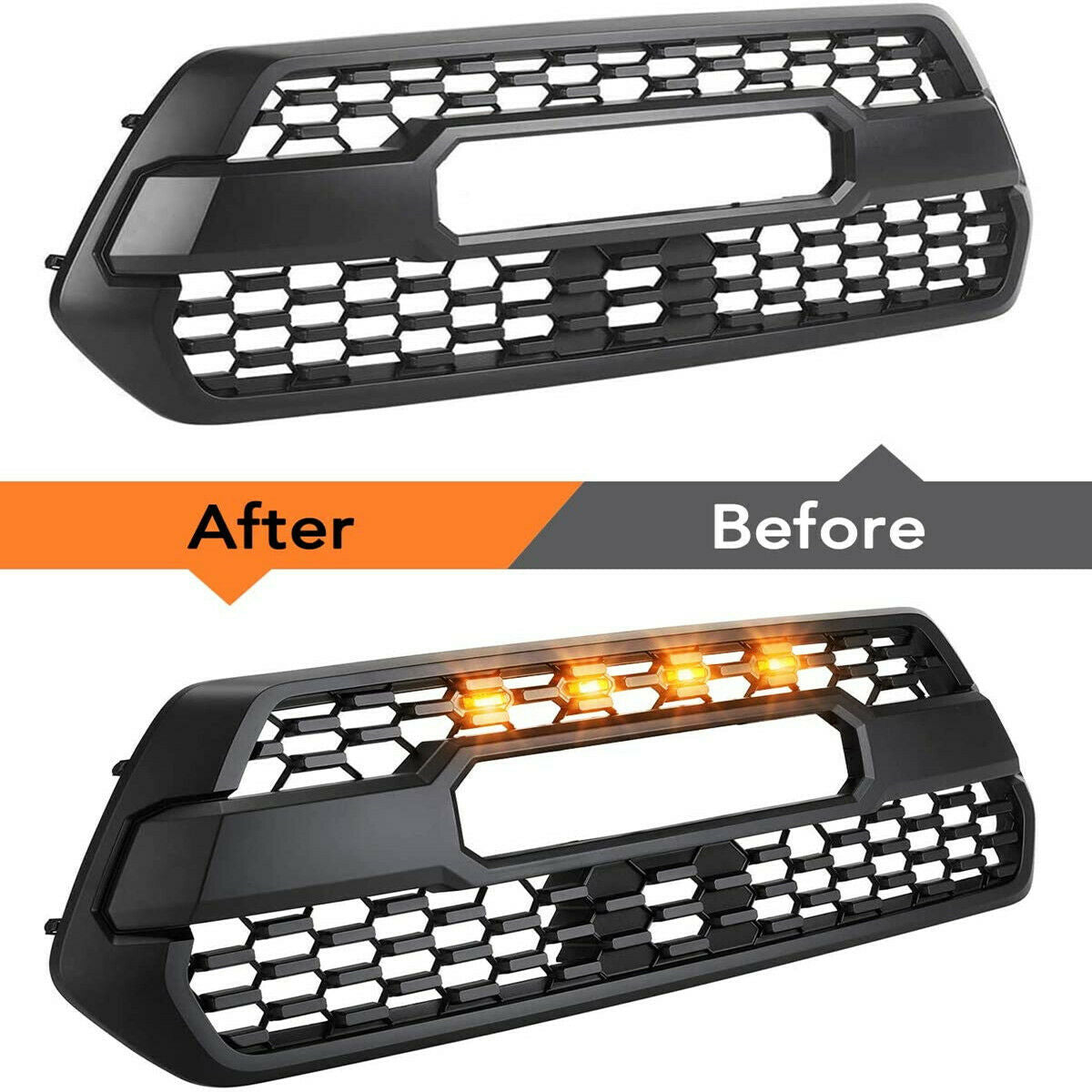 LED Grille Lights Amber Yellow with Fuse for Tacoma TRD PRO Front Grille 2018